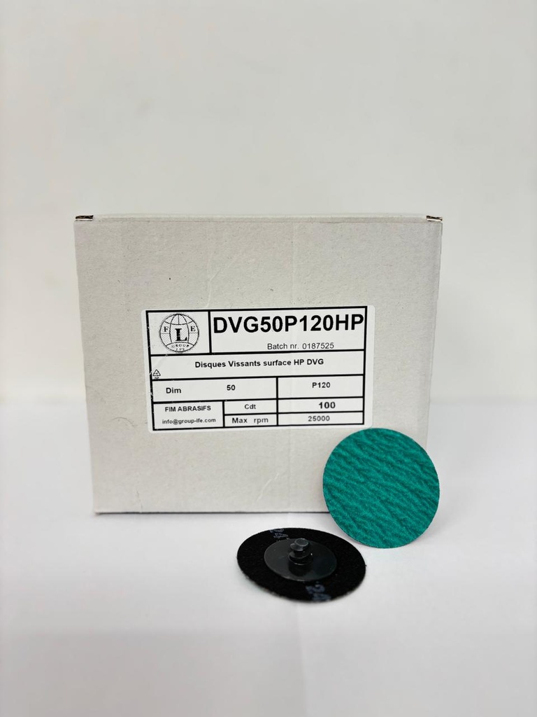Disques Vissants surface HP DVG 50mm P120