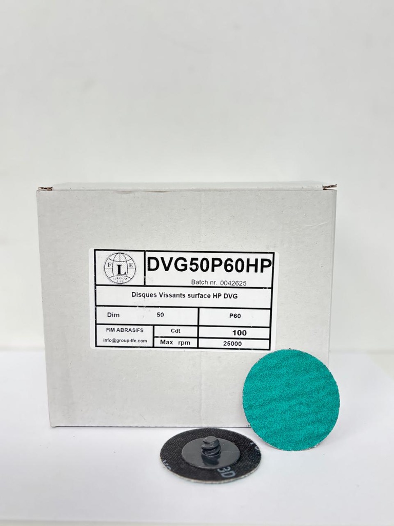 Disques Vissants surface HP DVG 50mm P60 