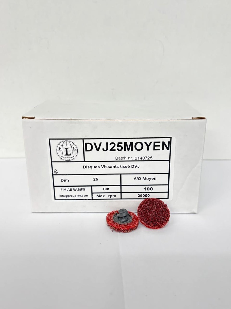 Disques Vissants tissé DVJ 25mm A/O Moyen