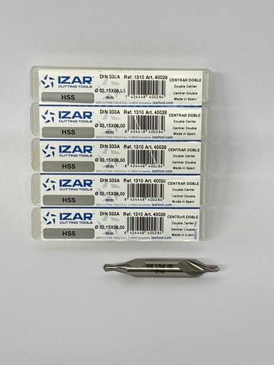 [IZA40028] FORET A CENTRER HSS A BOUR 3X8MM SERIE 1310