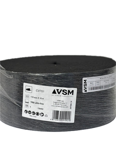 [VSMAV3106112] ROULEAU CV701 JEX GRIS 115X10M GRAIN 1000 (rempl VSMA3A0106283)