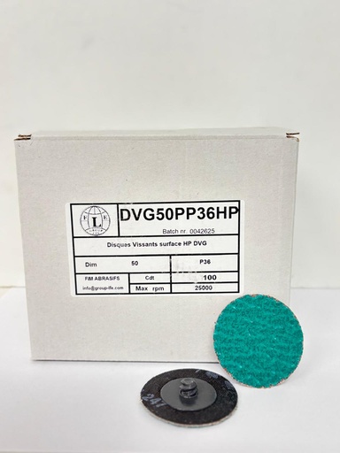 [DVG50P36HP] Disques Vissants surface HP DVG 50mm P36
