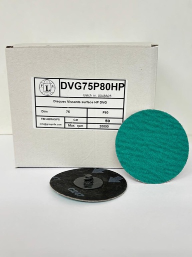 [DVG75P80HP] Disques Vissants surface HP DVG 75mm P80