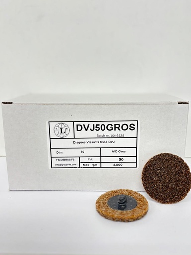 [DVJ50GROS] Disques Vissants tissé DVJ 50mm A/O Gros