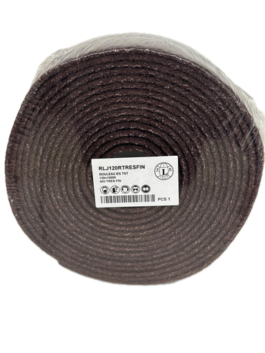 [RLJ120TRESFIN] Rouleaux Abrasif non tissé  RLJ 120X10000mm A/O Très Fin