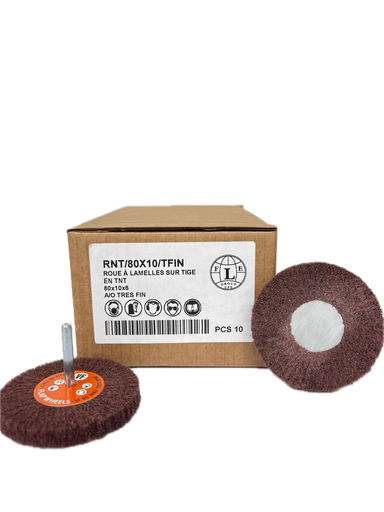[RNT/80X10/TFIN] Roues Non tissé Tige 6 mm SOFT RNT6 80X10mm A/O Très Fin