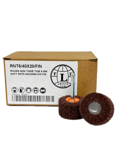[RNT6/40X20/FIN] Roues Non tissé Tige 6 mm SOFT RNT6 40X20mm A/O Fin